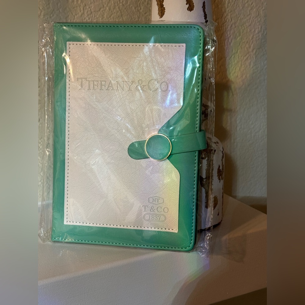 🔷🔹Tiffany & Co. Cream and Green Leather Accessory - Picture 9 of 13